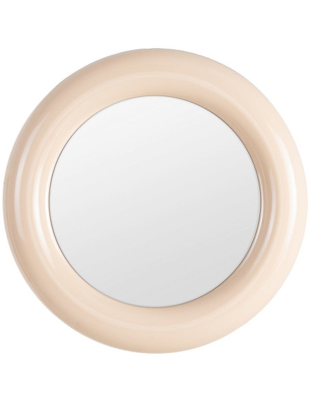 Miroir mural moderne Rond 79x79 en Métal Beige Dalura - 2