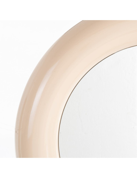 Miroir mural moderne Rond 79x79 en Métal Beige Dalura - 5