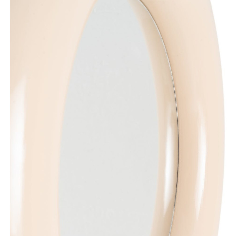 Miroir mural moderne Rond 79x79 en Métal Beige Dalura - 6