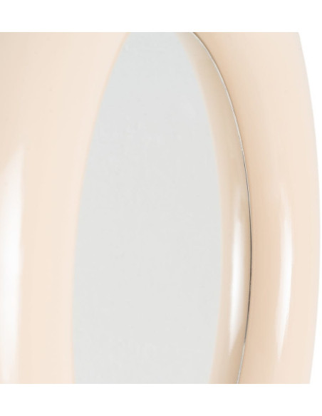 Miroir mural moderne Rond 79x79 en Métal Beige Dalura - 6
