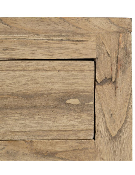 Chevet 5 tiroirs en Bois de mindi Naturel Miro - 4