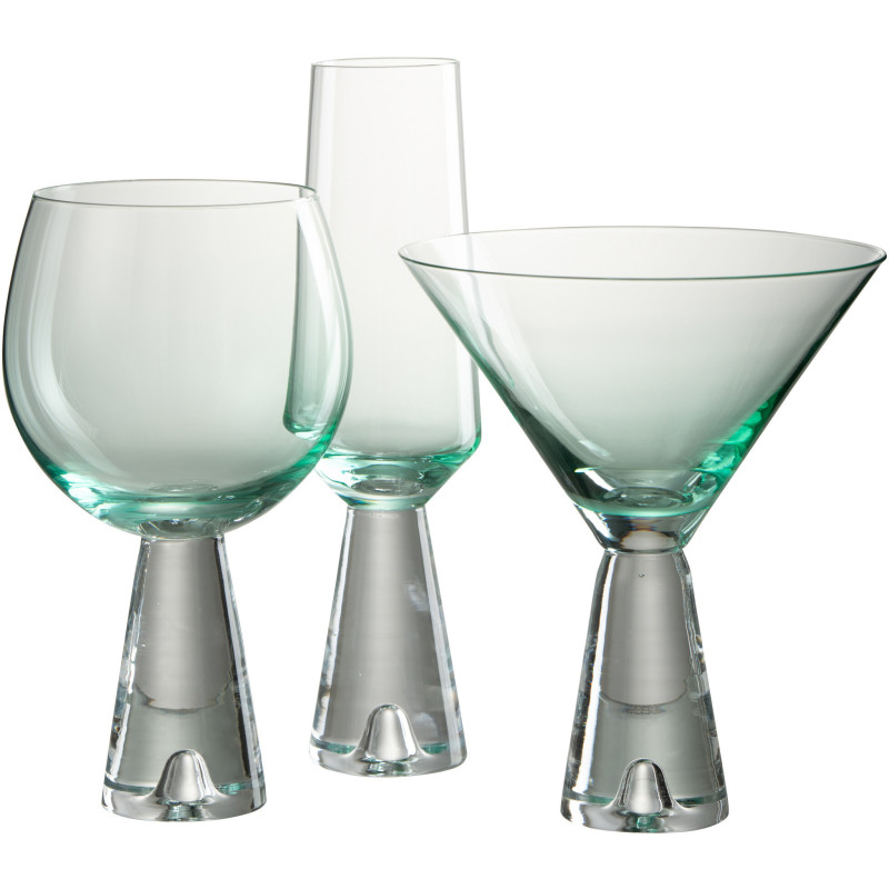 Verre à cocktail Lewis en Verre Bleu - 2