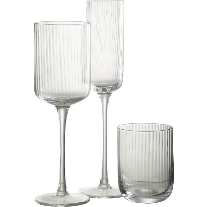 Verre à champagne Louise en Verre Transparent - 3