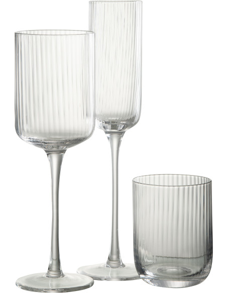Verre à champagne Louise en Verre Transparent - 3