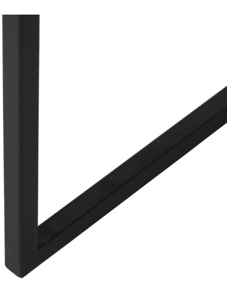 Table d'appoint Ronde en Métal Noir Miroir Dianna - 2