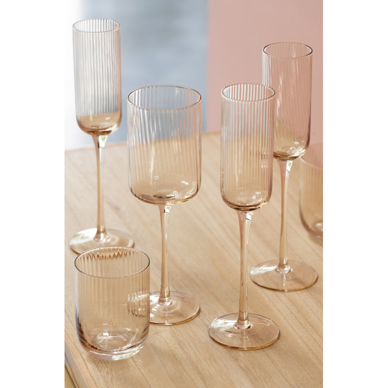 Verre à champagne Louise en Verre Ambre - 2