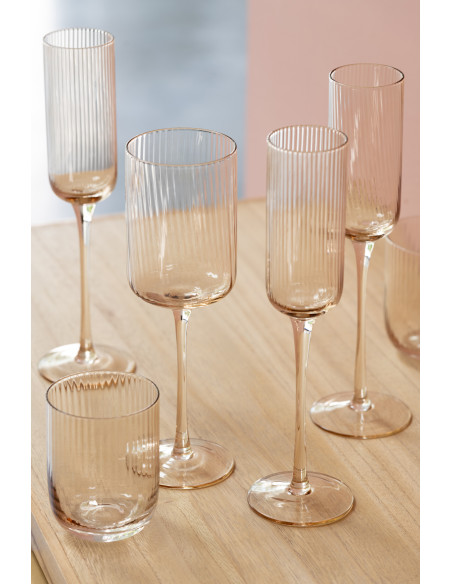 Verre à champagne Louise en Verre Ambre - 2