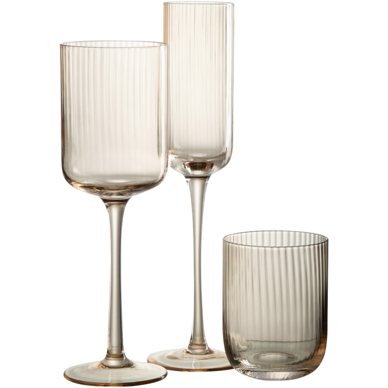 Verre à champagne Louise en Verre Ambre - 3