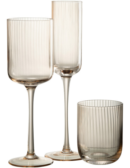 Verre à champagne Louise en Verre Ambre - 3