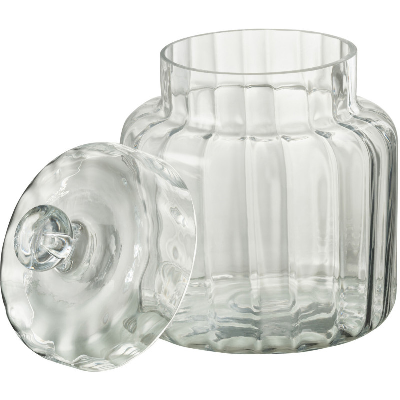 Pot avec couvercle 25 cm Élia en Verre Transparent - 2