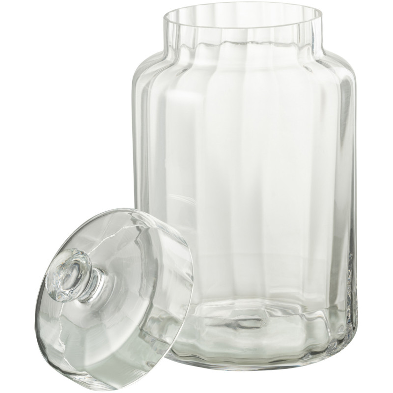 Pot avec couvercle 35 cm Élia en Verre Transparent - 3