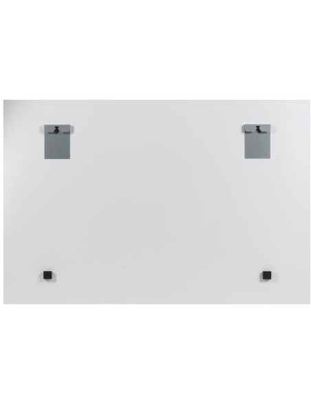 Grand Tableau mural impression sur verre Hélice 120x80 en Verre trempé Noir Blanc Sarai - 1