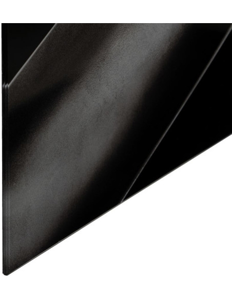 Grand Tableau mural impression sur verre Hélice 120x80 en Verre trempé Noir Blanc Sarai - 5