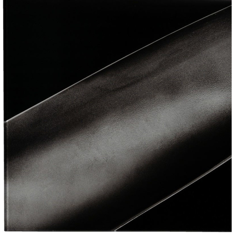 Grand Tableau mural impression sur verre Hélice 120x80 en Verre trempé Noir Blanc Sarai - 6