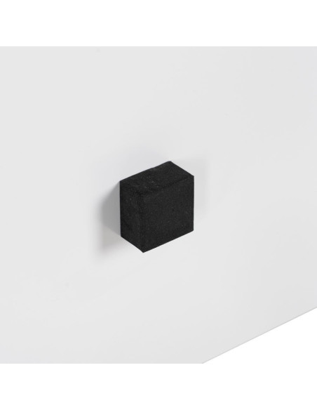 Grand Tableau mural impression sur verre Femme avec chapeau 120x80 en Verre trempé Noir Blanc Elvia - 8