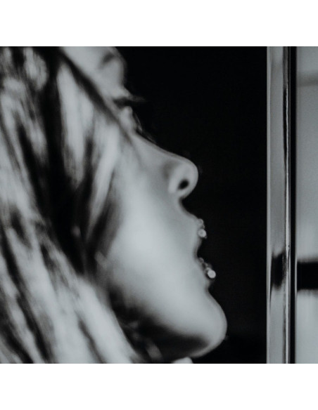 Grand Tableau mural impression sur verre Femme glamour 120x80 en Verre trempé Noir Blanc Livia - 4