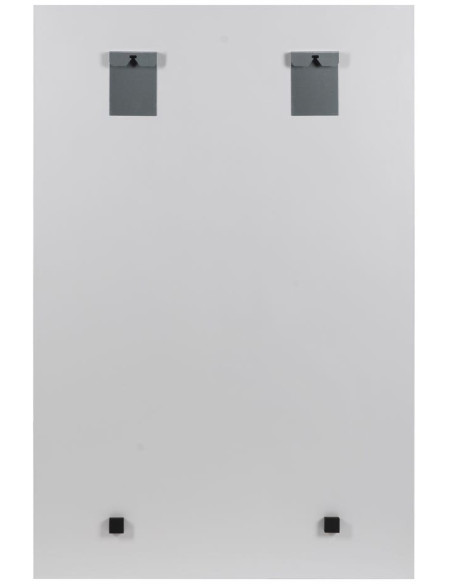 Grand Tableau mural impression sur verre Femme Fleurs 80x120 en Verre trempé Noir Blanc Ansia - 1