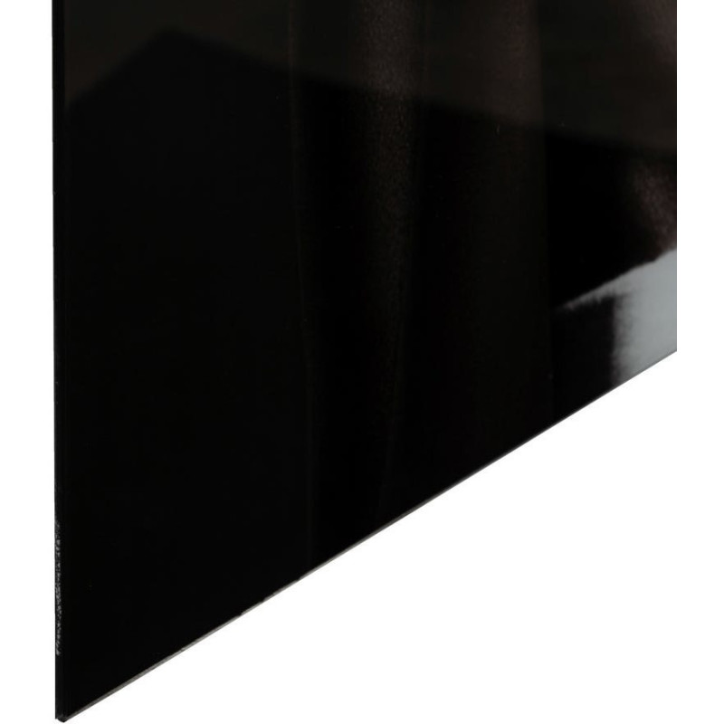 Grand Tableau mural impression sur verre Femme Fleurs 80x120 en Verre trempé Noir Blanc Ansia - 5