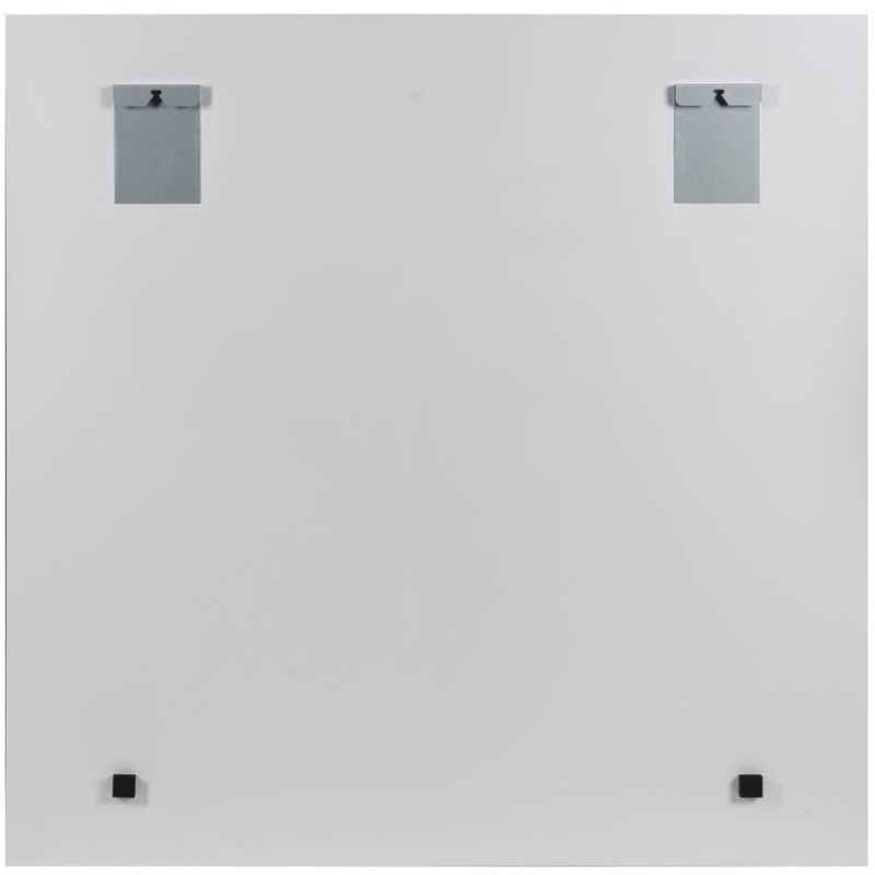 Grand Tableau mural impression sur verre Visage de femme 120x120 en Verre trempé Jaune Rouge Maira - 1