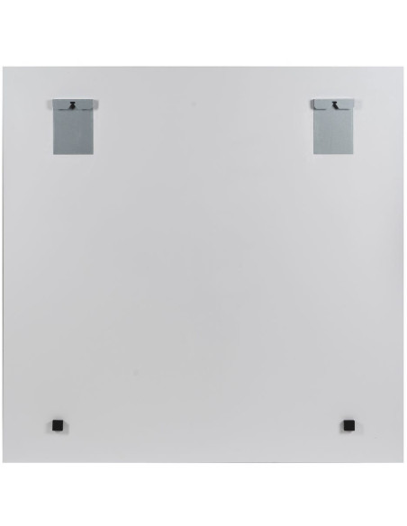 Grand Tableau mural impression sur verre Visage de femme 120x120 en Verre trempé Jaune Rouge Maira - 1