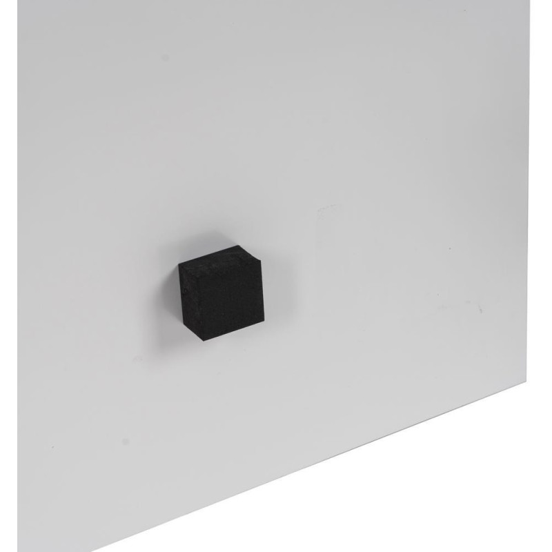 Grand Tableau mural impression sur verre Visage de femme 120x120 en Verre trempé Jaune Rouge Maira - 8