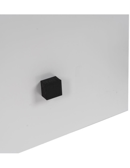 Grand Tableau mural impression sur verre Visage de femme 120x120 en Verre trempé Jaune Rouge Maira - 8