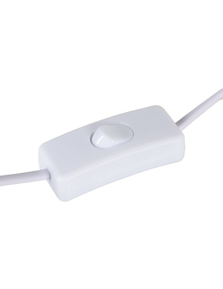 Grande Lampe à poser style néo vintage années 70 Hauteur 58 cm en Céramique Tissu PVC Beige Yadiel - 10