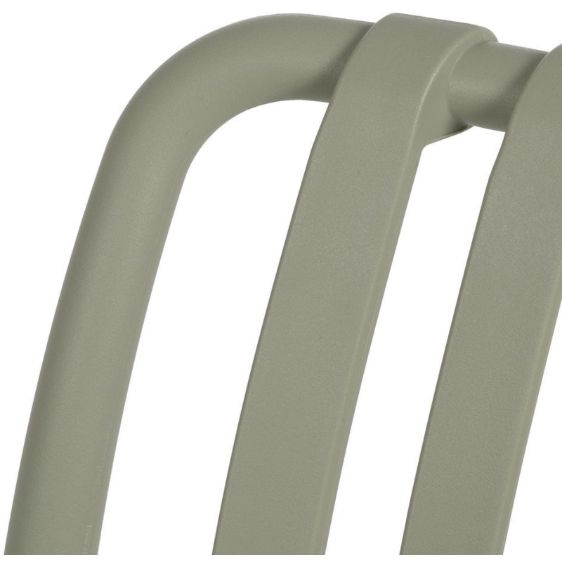 Fauteuil de table extérieur moderne en Polypropylène Vert Tadeo (Lot de 2) - 5
