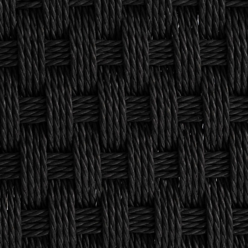 Banc d’entrée noir corde tressée métal 100 cm Xove Ixia - 5