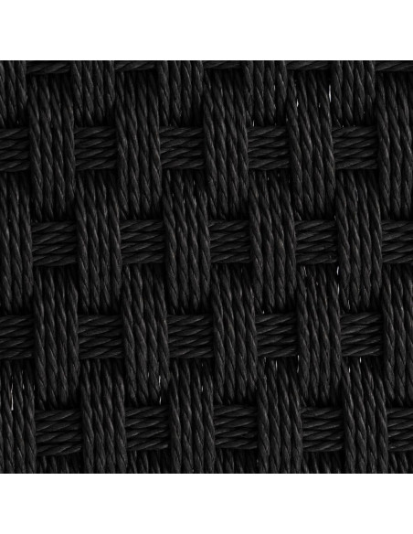 Banc d’entrée noir corde tressée métal 100 cm Xove Ixia - 5