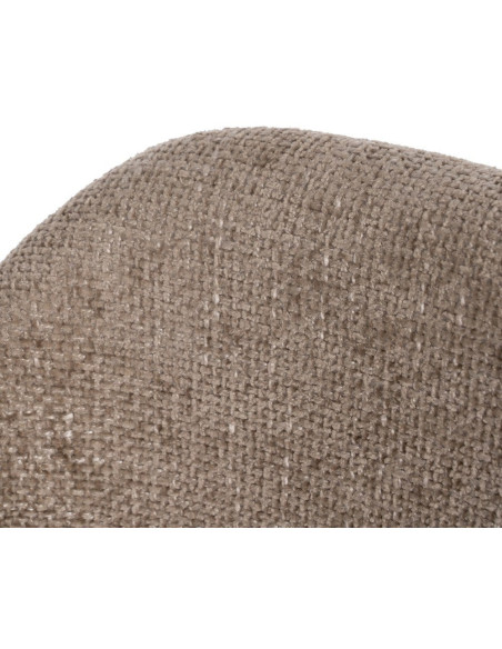 Fauteuil de table architecte Tissu Beige Bois de hêtre Naturel Calvio - 8