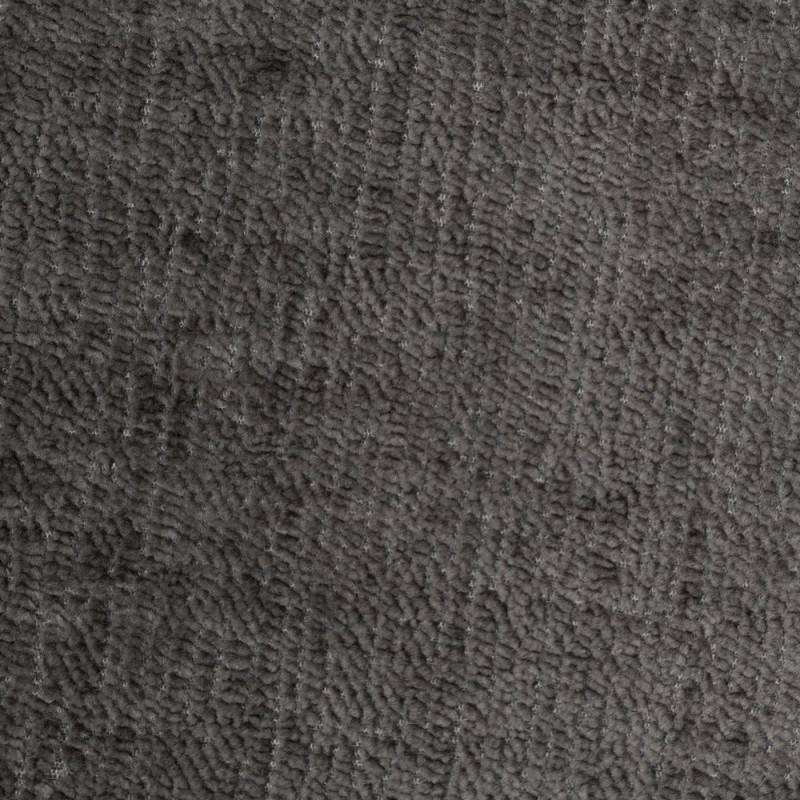 Fauteuil moderne chic en Velours Gris foncé Côtelé Métal Noir Solian (Lot de 2) - 8