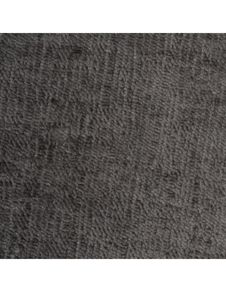 Fauteuil moderne chic en Velours Gris foncé Côtelé Métal Noir Solian (Lot de 2) - 8