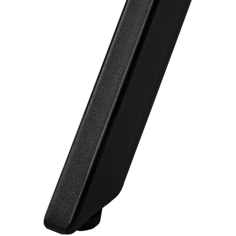 Fauteuil moderne chic en Velours Gris foncé Côtelé Métal Noir Solian (Lot de 2) - 9