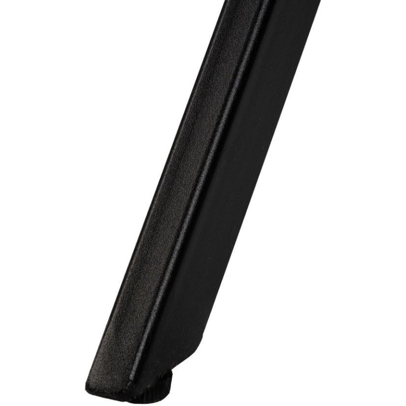 Fauteuil moderne chic en Velours Gris clair Côtelé Métal Noir Solian (Lot de 2) - 9