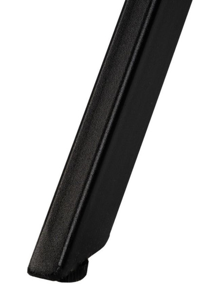 Fauteuil moderne chic en Velours Gris clair Côtelé Métal Noir Solian (Lot de 2) - 9