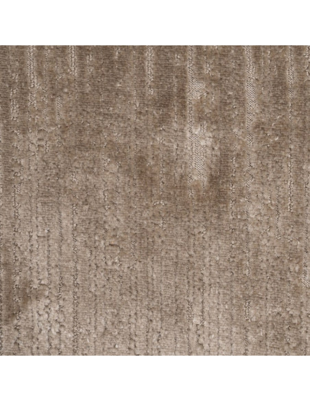 Fauteuil de table rétro chic en Velours Taupe vieilli Côtelé Métal Noir Carden (Lot de 2) - 9