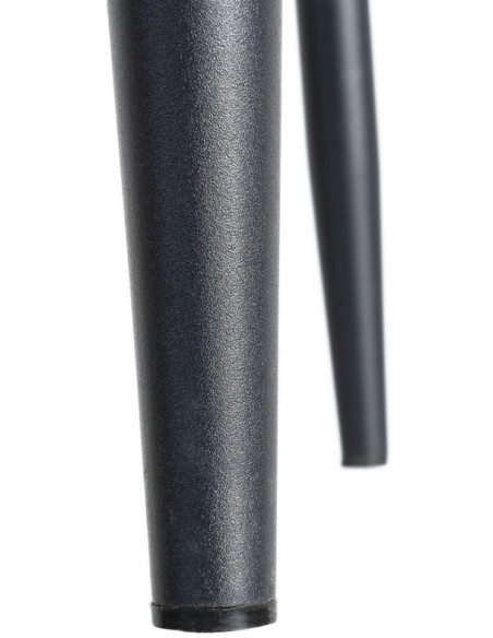 Tabouret de bar moderne en Tissu Gris Métal Noir Coria (Lot de 2) - 11