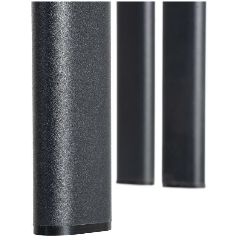 Chaise moderne en Tissu Gris Métal Noir Olve (Lot de 2) - 11