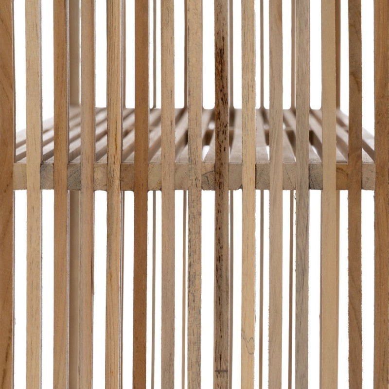 Console d'entrée moderne scandinave Rectangulaire 2 étagères Bois de teck recyclé Naturel Bellamonte - 8