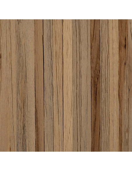 Petite Étagère moderne scandinave 2 niveaux Bois de teck recyclé Naturel Bellamonte - 8