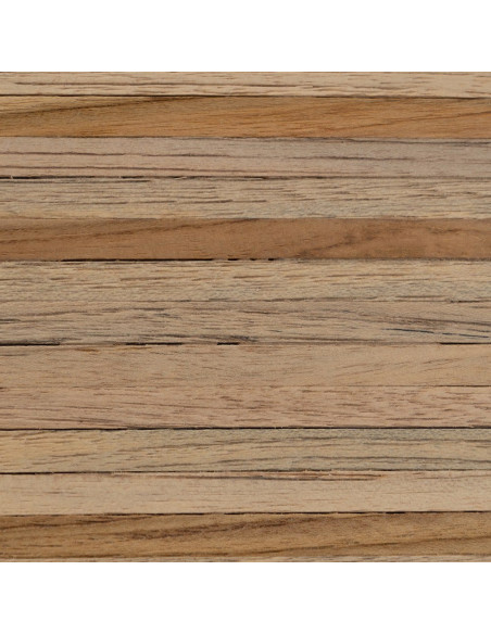 Sellette haute moderne scandinave Rectangulaire 1 étagère Bois de teck recyclé Naturel Bellamonte (Lot de 2) - 9