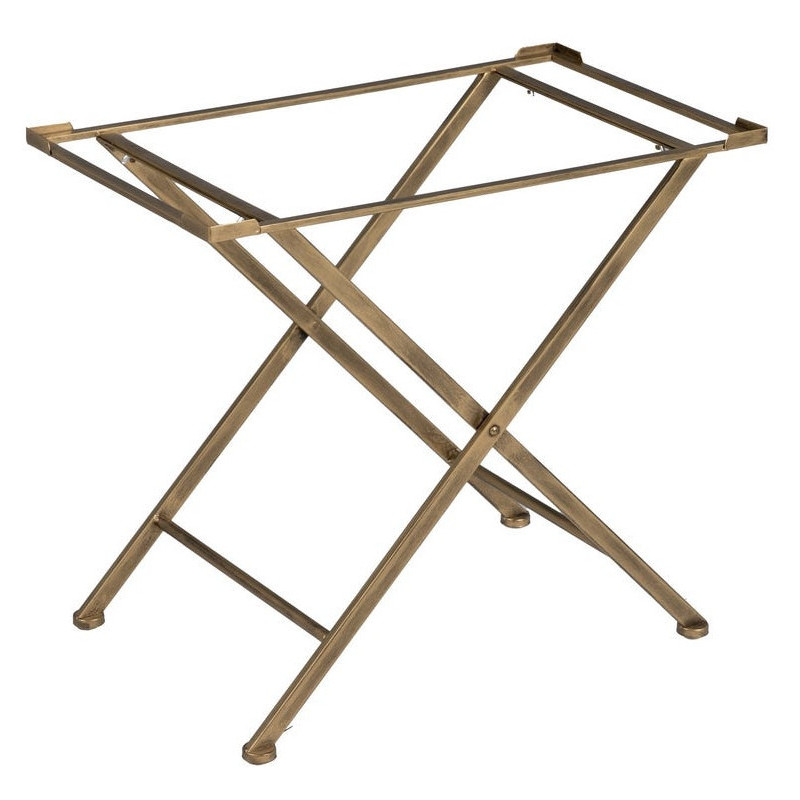 Table d'appoint Vitrine moderne chic Rectangulaire 1 tiroir en Métal Doré Verre Transparent Rian - 3