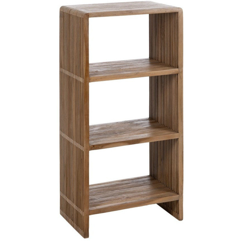 Étagère moderne scandinave 3 niveaux Bois de teck recyclé Naturel Bellamonte - 1