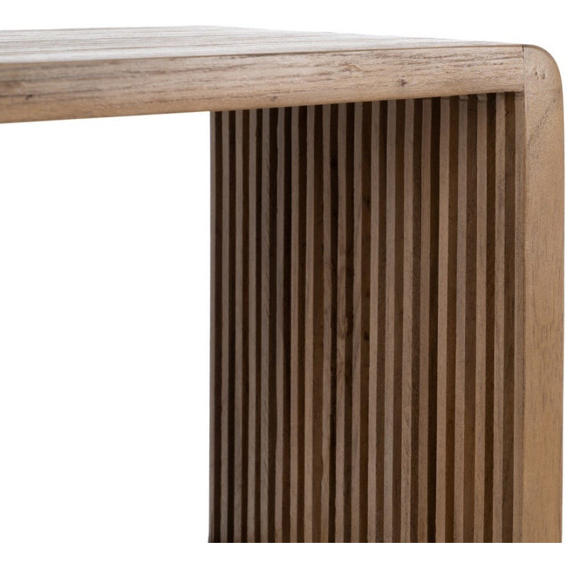 Étagère moderne scandinave 3 niveaux Bois de teck recyclé Naturel Bellamonte - 6