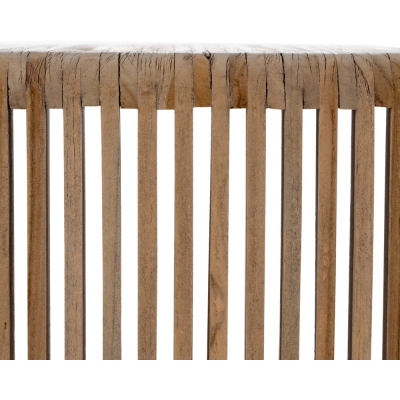 Étagère moderne scandinave 3 niveaux Bois de teck recyclé Naturel Bellamonte - 9