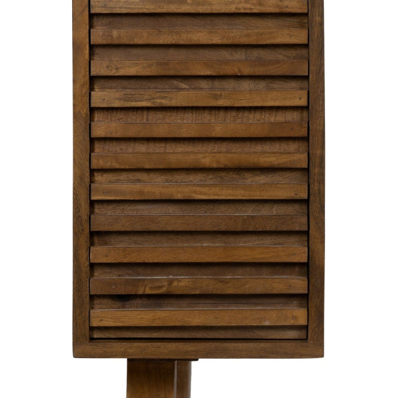 Bureau moderne chic 1 porte en Bois de manguier Naturel Huarte - 4