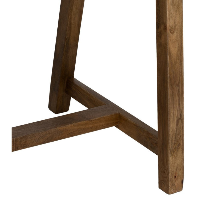 Bureau moderne chic 1 porte en Bois de manguier Naturel Huarte - 5