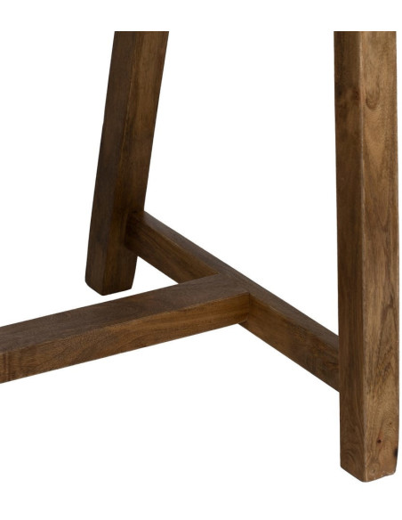 Bureau moderne chic 1 porte en Bois de manguier Naturel Huarte - 5