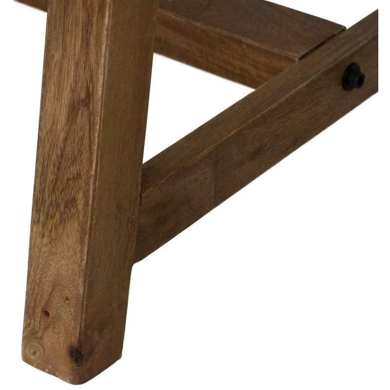 Bureau moderne chic 1 porte en Bois de manguier Naturel Huarte - 7